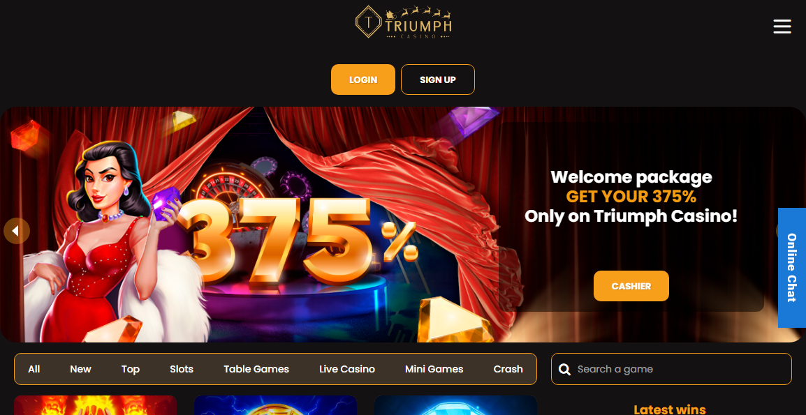 Triumph Casino Desktop screenshot